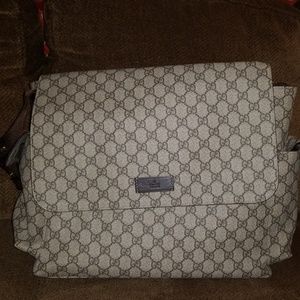 Authentic Gucci Diaper Bag and changing pad